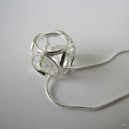 Přívěsek se zirkonem * 14mm * 1 ks / bal