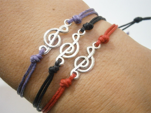 "MUSIC" - náramek (macramé) - Unisex — foto 1