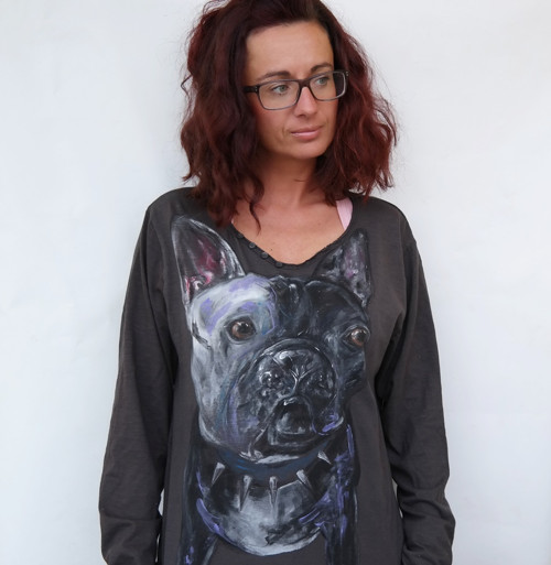 Frenchie style .... UNISEX triko — foto 1