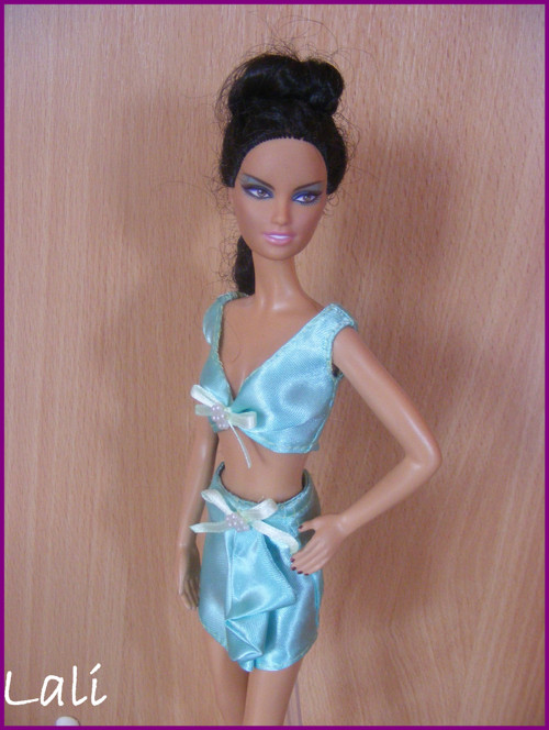Zelené šatičky pro Model Muse Barbie 7. — foto 1