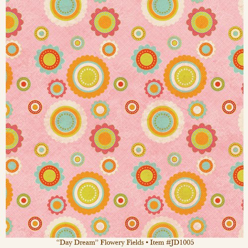 Flowery Fields-Day Dream-Just Dreamy-scrapbook — foto 1