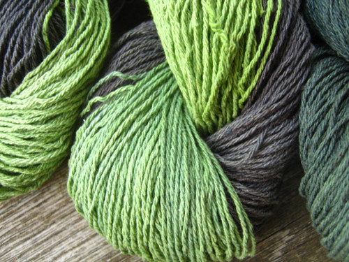 Buretové hedvábí 4mm - "Kiwi" — foto 1