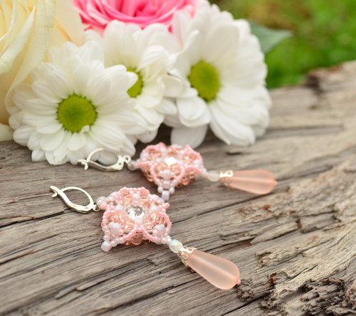 Náušnice Luxury Roses + Dár. krabička — foto 1