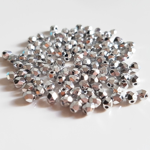 Ohňovky, stříbrná, 3 mm (25 ks)