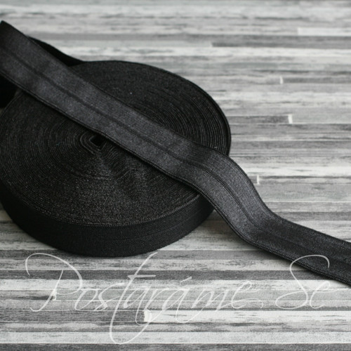 Lemovací gumička 19 mm - černá