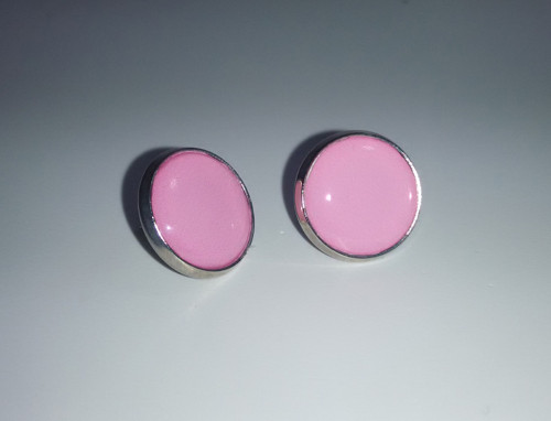 Naušnice skladem_pink_chirurgická ocel — foto 1