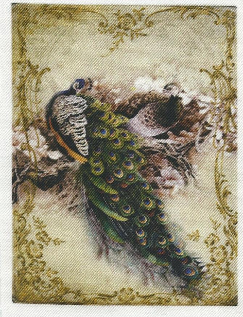 Bavlněná látka - panel 8 x 10,5 cm — foto 1