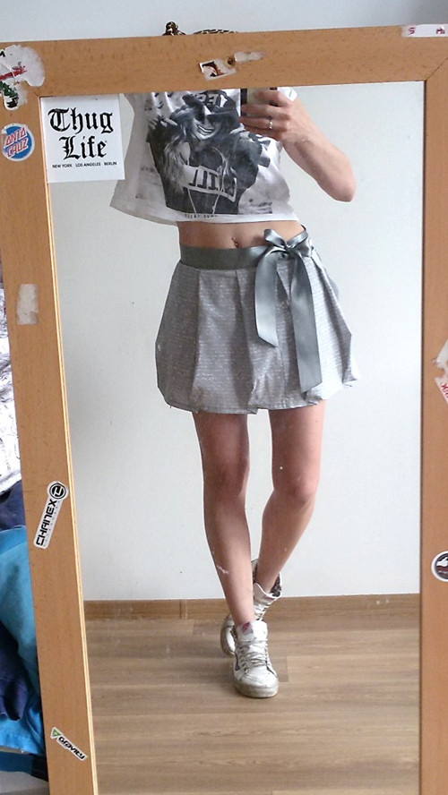 Zavinovací sukně Unique Grey - na přání — foto 1