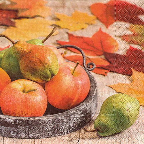 Ubrousek na decoupage Podzimní úroda, 1ks