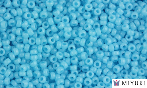 MIYUKI Beads round Opaque Light Blue 15/0