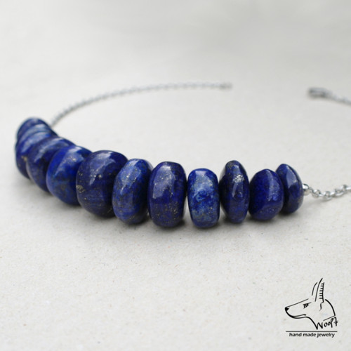 Lazhvard (lapis lazuli) - modrý náhrdelník — foto 1
