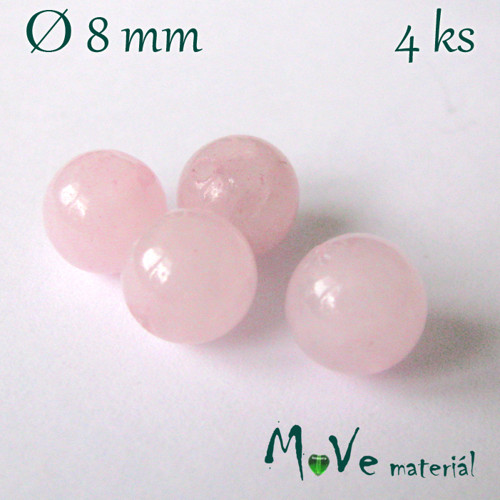 Růženín - 8mm/4ks, růžový — foto 1