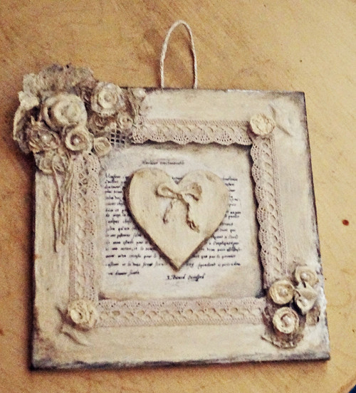 Shabby chic obrázek k zavěšení — foto 1
