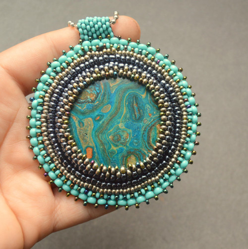 Malachite Médaillon ....na přání — foto 1