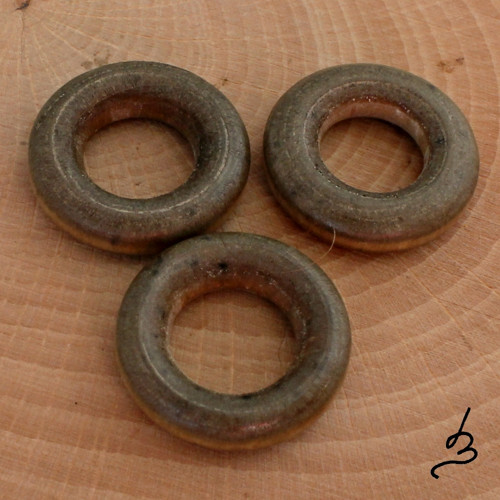 Dřevěné kroužky khaki - pr. 20 mm