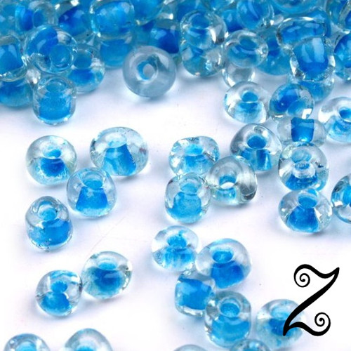 Rokajl, s průtahem NEON, modrá světlá, 4mm, 50g