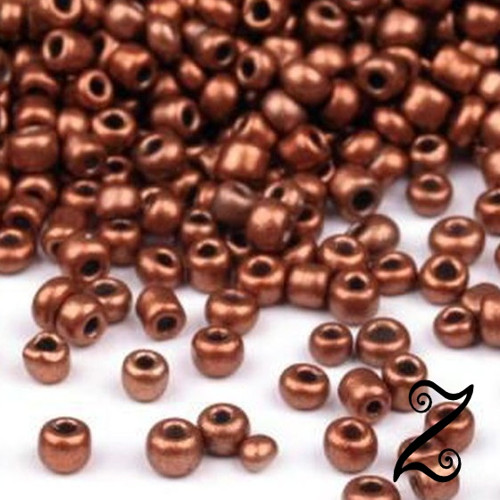 Rokajl metalický, 2mm, měděná tmavá, 50g