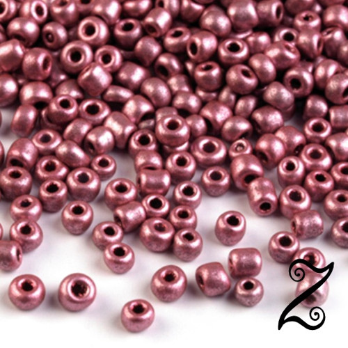 Rokajl metalický, 2mm, růžová, 50g