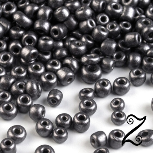 Rokajl metalický, šedá, 3mm, 50g