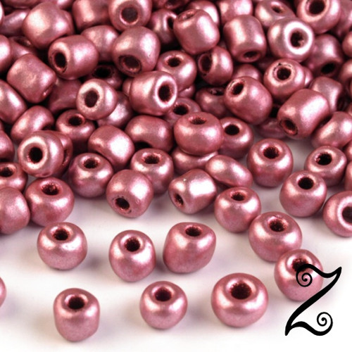 Rokajl metalický, růžová, 4mm, 50g