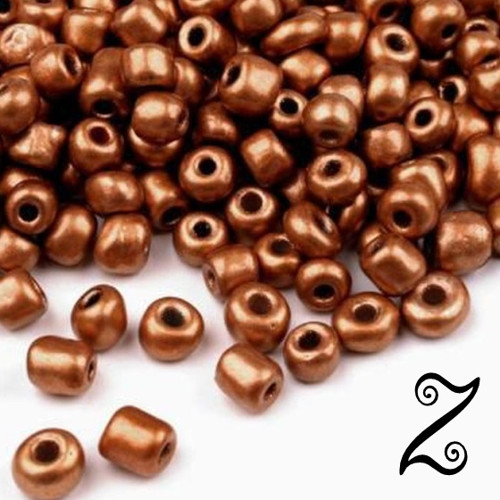 Rokajl metalický, měděná tmavá, 4mm, 50g