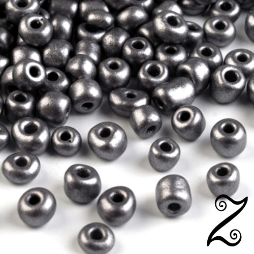 Rokajl metalický, šedá, 4mm, 50g