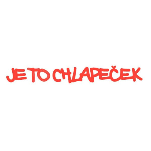 Vyřezávací šablona - JE TO CHLAPEČEK