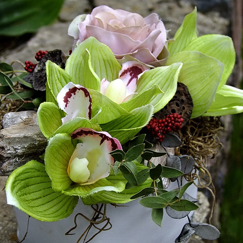 Dekorace - Zelená orchidea — foto 1