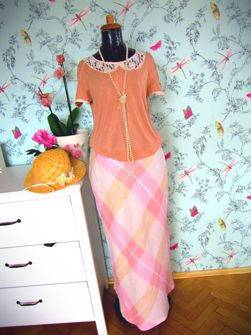 Sukně pastel&len, větší — foto 1