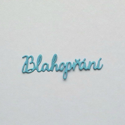 Nápis - Blahopřání