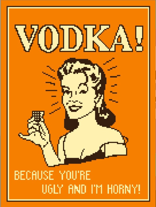 Předloha na vyšívání - VODKA — foto 1