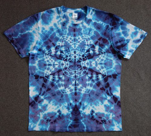 Pánské batikované tričko - mandala — foto 1