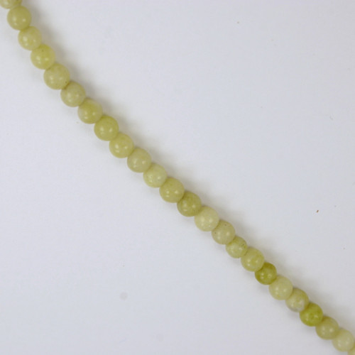Korálky JADEIT, olivová, 3 mm, 10 ks — foto 1