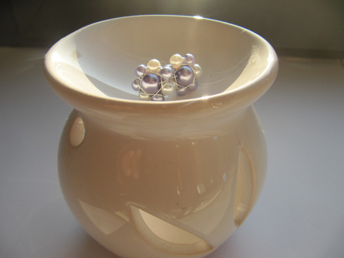 Mini flowers white & purple