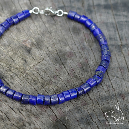Lazhvard (lapis lazuli) - modrý náramek — foto 1