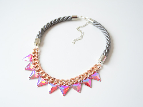 Náhrdelník GREY ROSE GOLD — foto 1