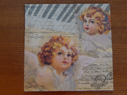 Ubrousek na decoupage - andělský
