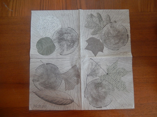 Ubrousek na decoupage - natura, stromy