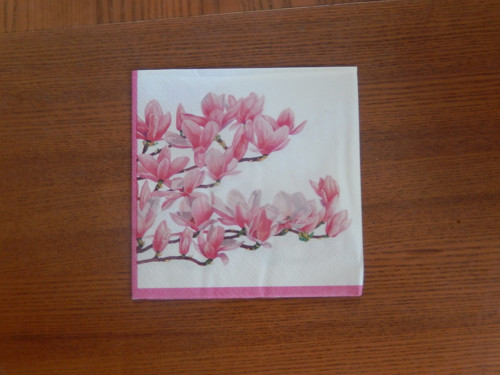 Ubrousek na decoupage - magnolie nová — foto 1