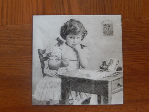 Ubrousek na decoupage - domácí úkoly