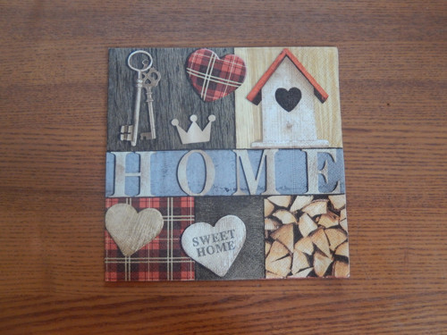 Ubrousek na decoupage - home motivy