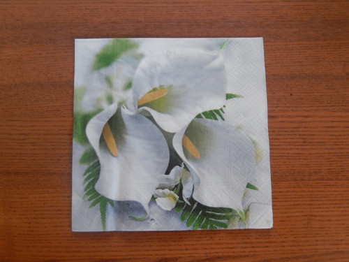 Ubrousek na decoupage - kaly