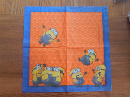 Ubrousek na decoupage - mimoni