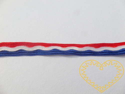 Trikolora - stuha bíločervenomodrá - š 0,9 cm