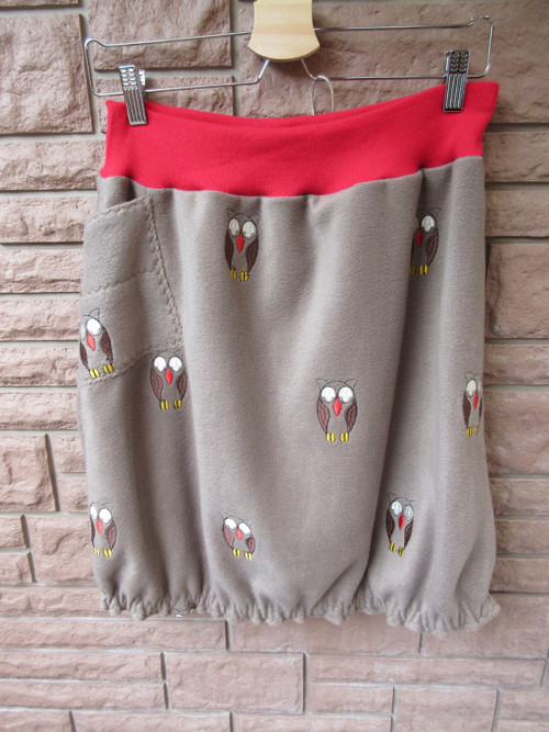 Sukně fleece- sovičková — foto 1