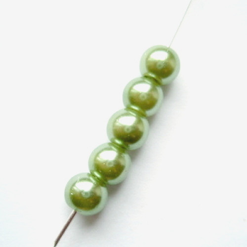 Voskované perle 6mm/40ks — foto 1