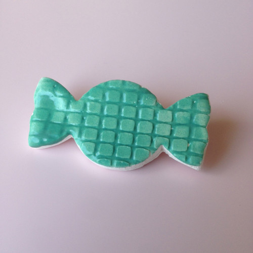 BONBÓN tyrkys porcelánová brož