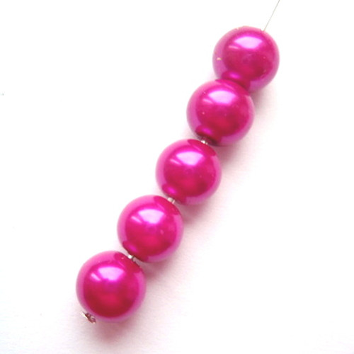 Voskované perle 6mm/40ks — foto 1