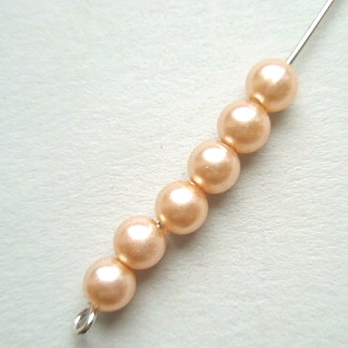 Voskované perle 6mm/40ks — foto 1