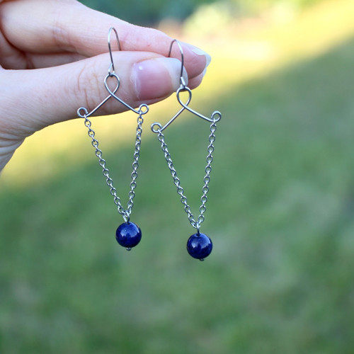 Tajemství Venuše ∞ lapis lazuli, chir. ocel — foto 1